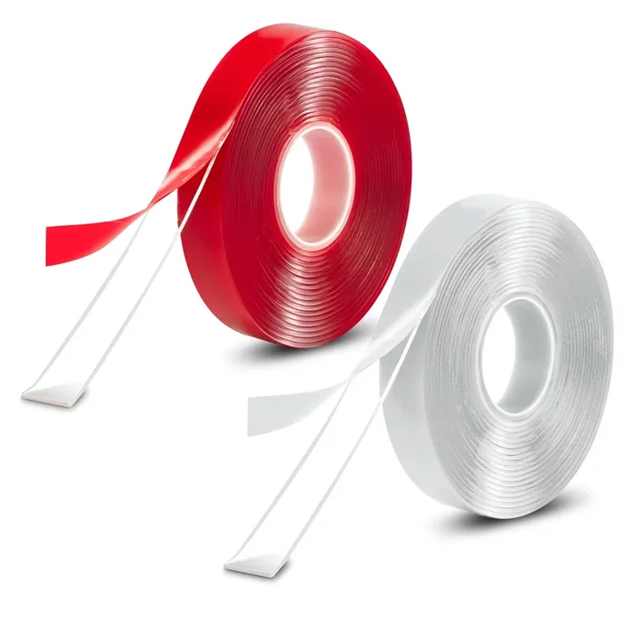 2 Pack Duty Transparent Double Sided Heavy Clear Mounting Tape~5207