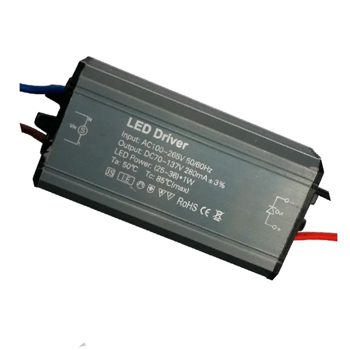 25-36W 280mAmp DC 70V-137V Waterproof Constant Current LED Transformer~3289