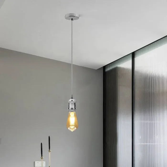 2m E27 Lamp Holder Pendant Light Fitting Round Cable E27 Base Holder~1727