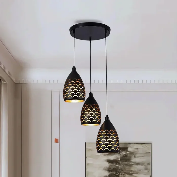 3-Light Cluster Pendant Hanging Light Fixture, Hanging Light,Contemporary~5108