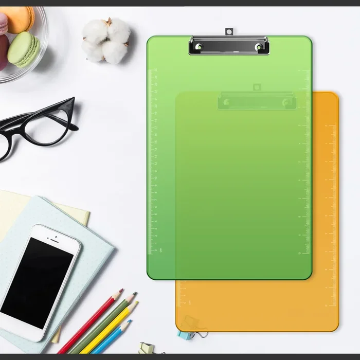 3 PACK Writing Plastic Clear Clipboard Folder Apply To School Office~5274