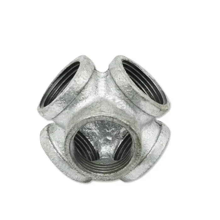 5 way ¾ inch BSP Malleable Iron Galvanized Pipe Light Fittings Accessories ~4517