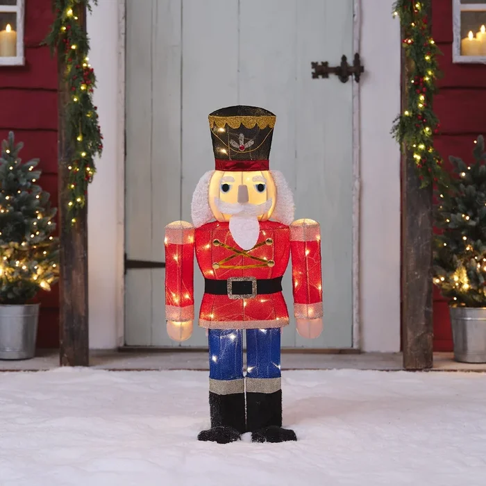91cm Nutcracker Light Up Christmas Figure
