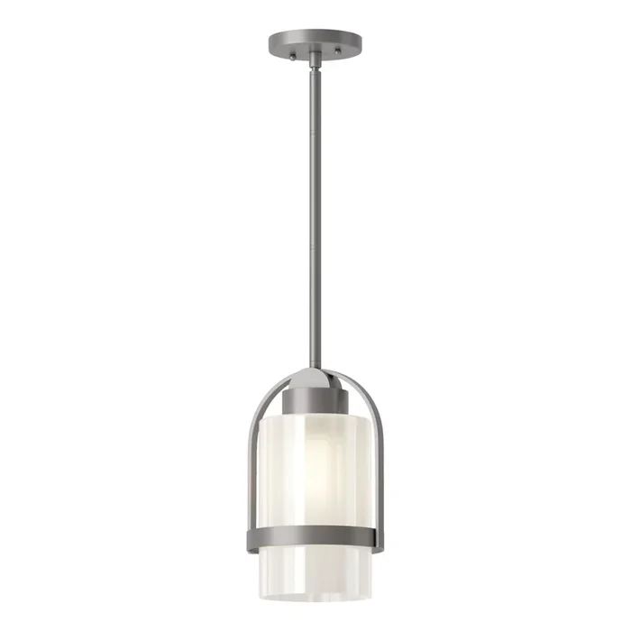 Alcove Outdoor Pendant 1-Light Frosted Glass (FD) in Coastal Burnished Steel362555-SKT-MULT-78-FD0744