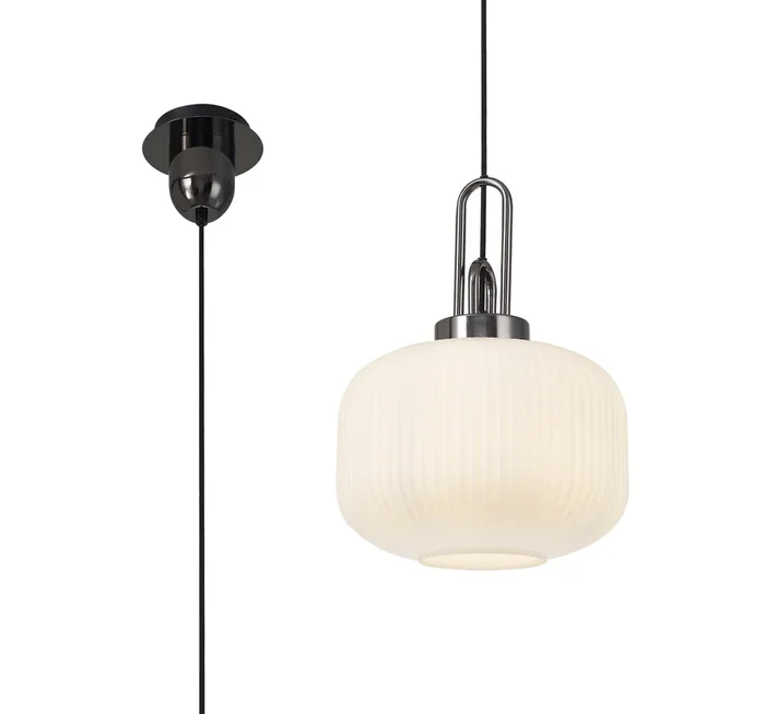 Aniston 1 Light Pendant EM9450-KHSA Black