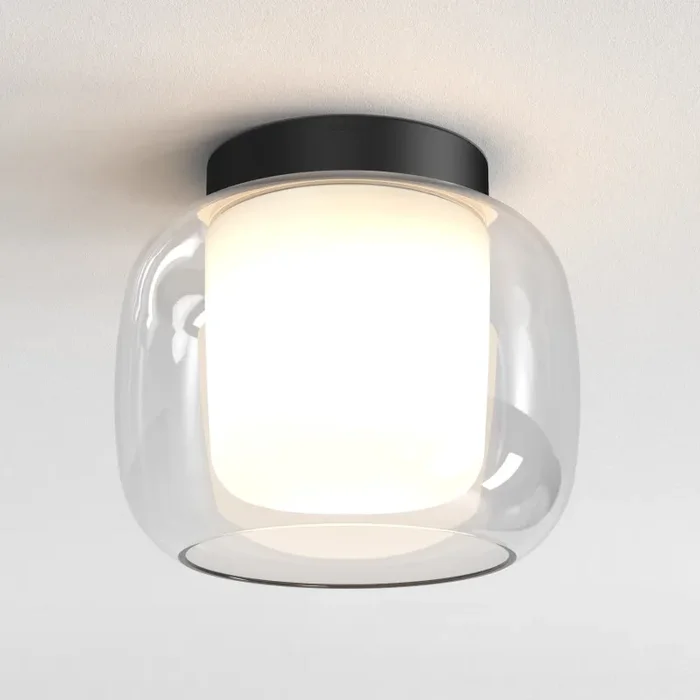 Astro Aquina 240 Flush Ceiling Light – Matt Black