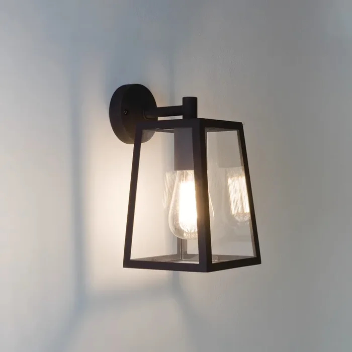 Astro Calvi Outdoor Hanging Lantern Wall Light – Black