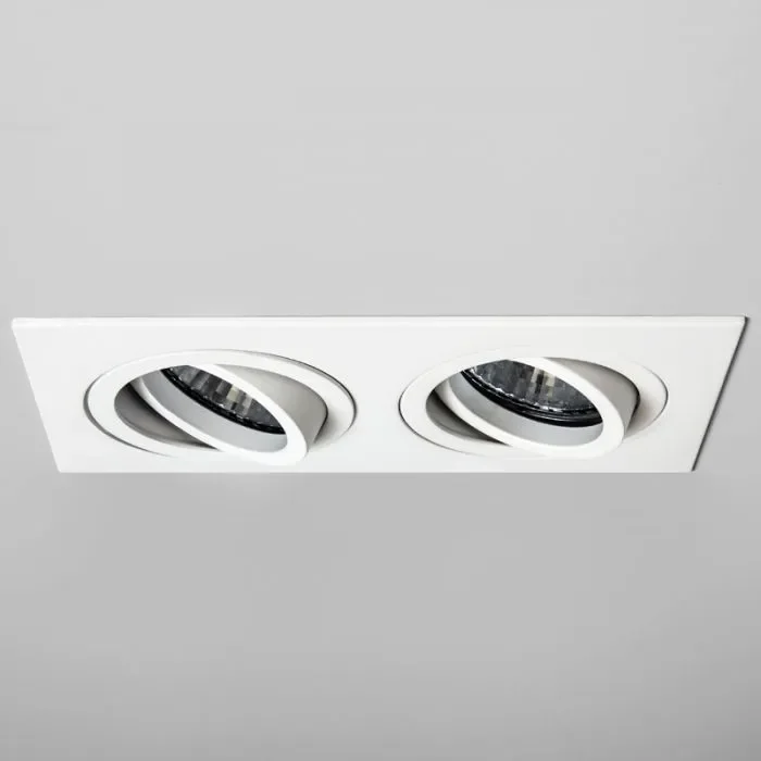 Astro Taro Twin Fire Rated Adjustable Downlight – Matt White
