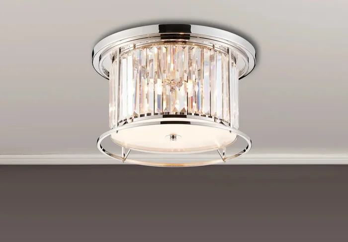 Bardem 50cm Flush Polished Nickel EM3219-HSA