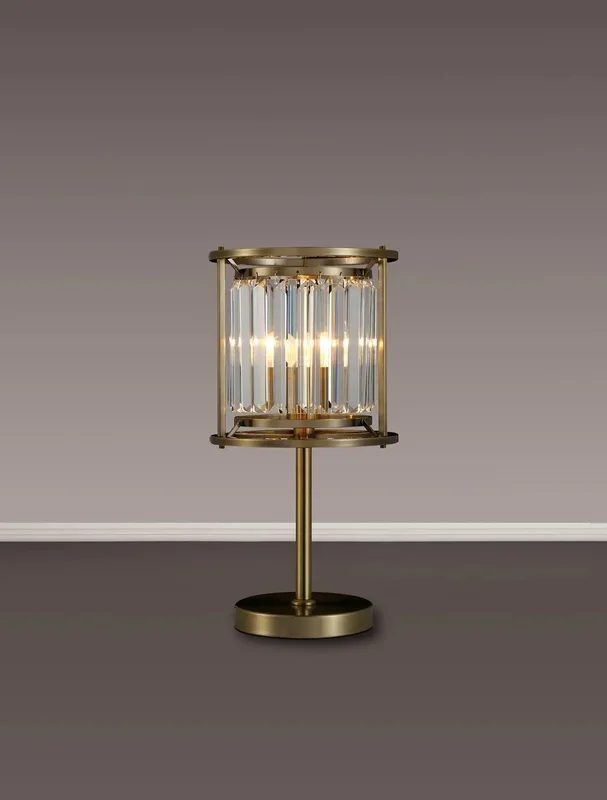 Bardem Table Lamp Antique Brass EM7319-HSA