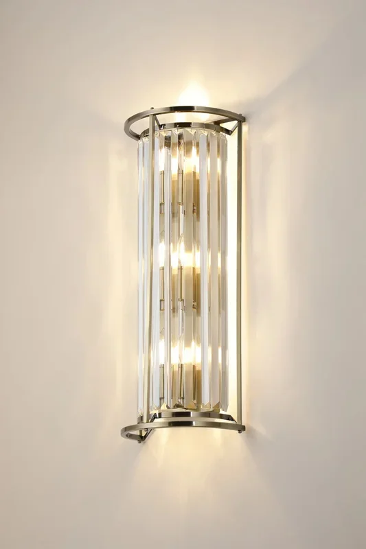 Bardem Tall Wall Light Antique Brass EMBA1289-HSA