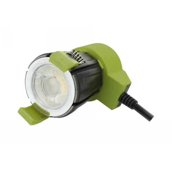 Bazi, 10W, 350mA Fire Rated Downlight, Dimmable LED Engine, TRIM REQUIRED, Cut Out: 70mm, 760lm, 38° Deg, 2700K, IP65/54, DRIVER INC., 5yrs Warranty