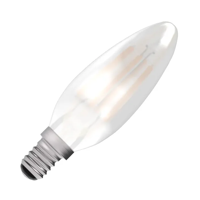 Bell 4W Warm White 470lm LED Dimmable Decorative Filament Satin Candle Bulb – Small Screw Cap