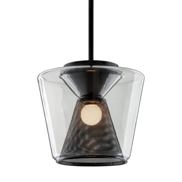 Berlin Pendant 1-Light LED in Soft Black 12.5L x 12.5W x 11HF5851-SBK