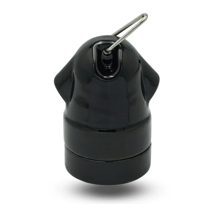 Black E27 Edison screw Bulb Metal lamp holder for light bulb ~4933