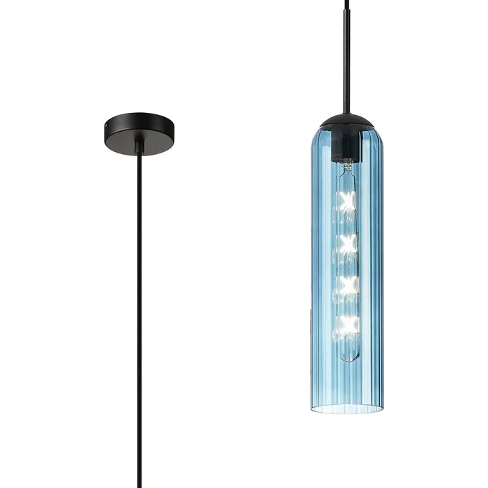 Brando Single Pendant Satin Black EM9778-HSA