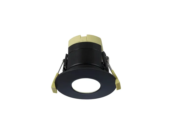 Caron EMBM/9378-HSA Dimmable CCT LED Fire Rated Downlight, Matt Black Fascia