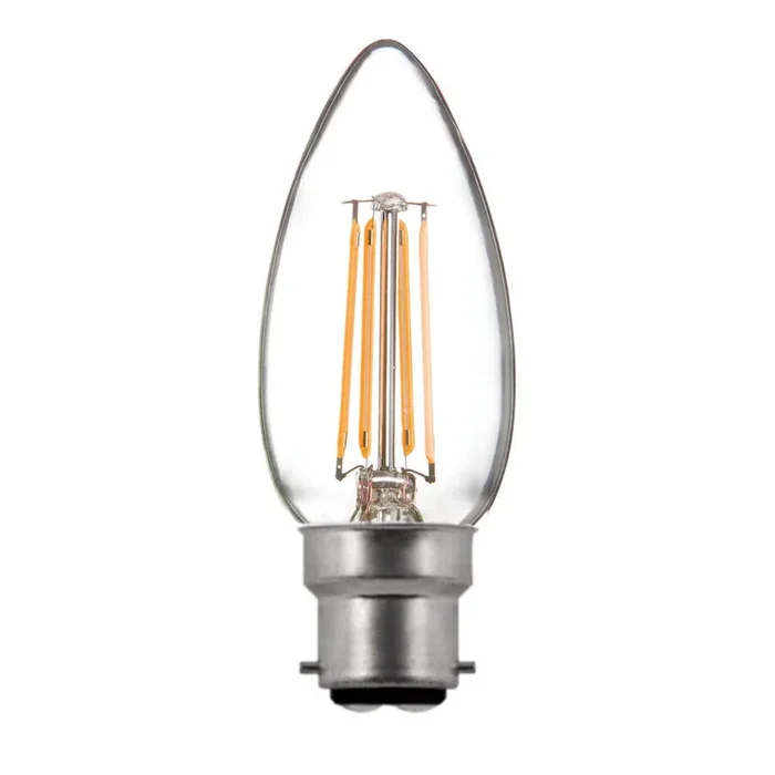 Casell CL4BC-82DBX-CA – Filament LED Candle 240v 4w B22D 828 Dim