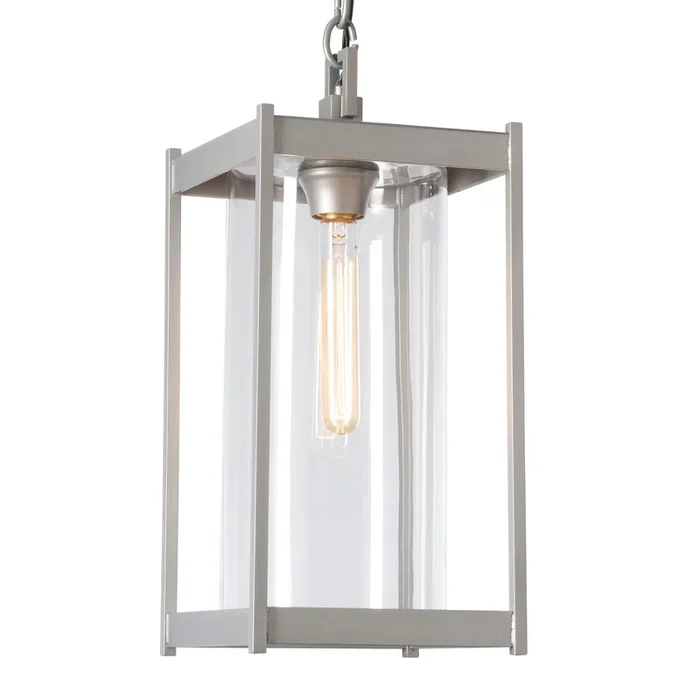 Cela Large Outdoor Lantern 1-Light Clear Glass (ZM) in Coastal Burnished Steel362023-SKT-78-ZM0731
