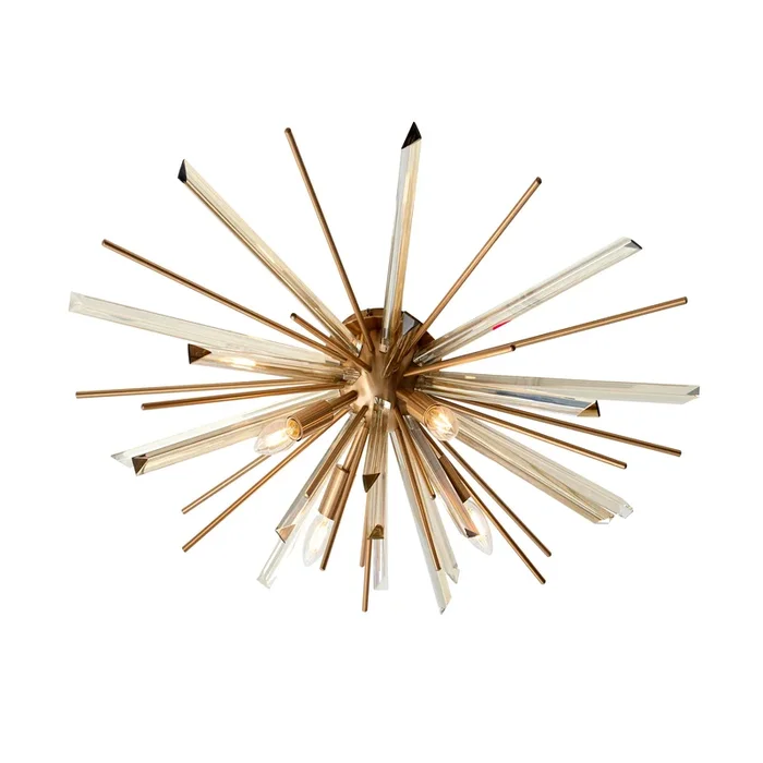 CHO937101 Chopin 4 Light Flush Antique Brass