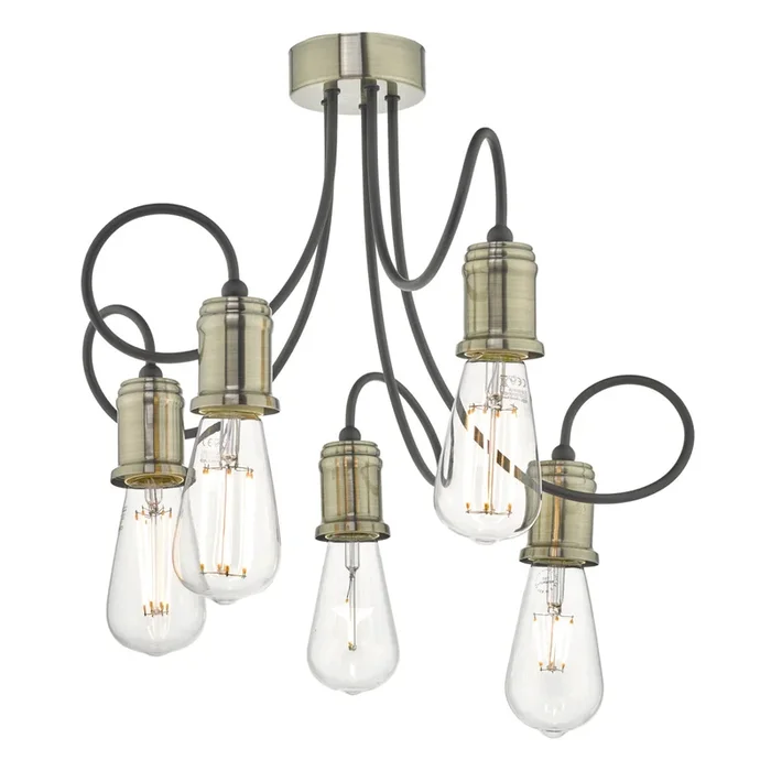 Dar ALZ5475 Alzbet 5 Light Semi Flush