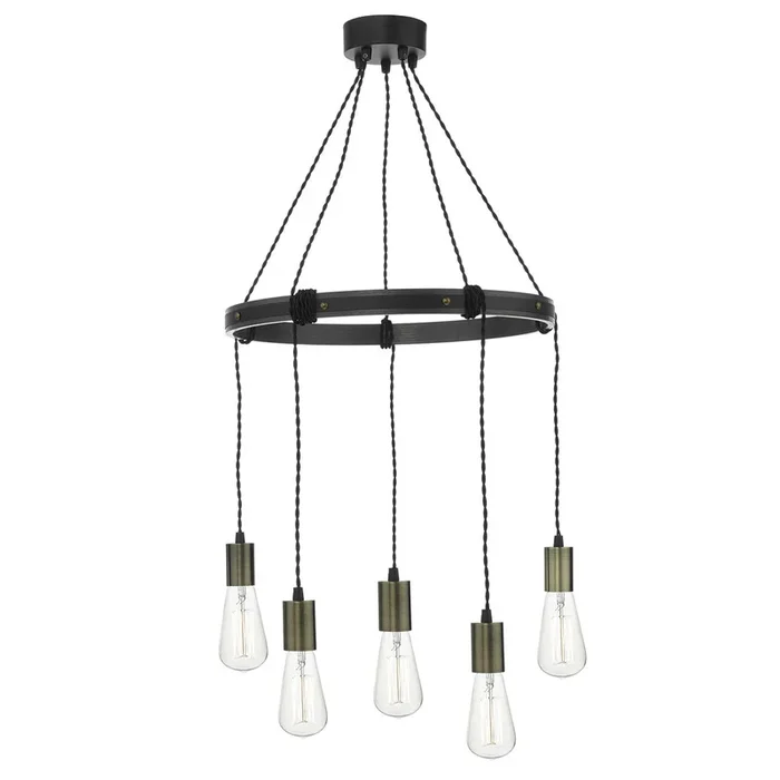 Dar IVA0531 Ivan 5 Light Cluster Pendant