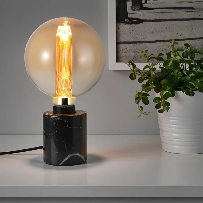 E27 G125 3W LED Globe Bulb – Amber Glass ~5065