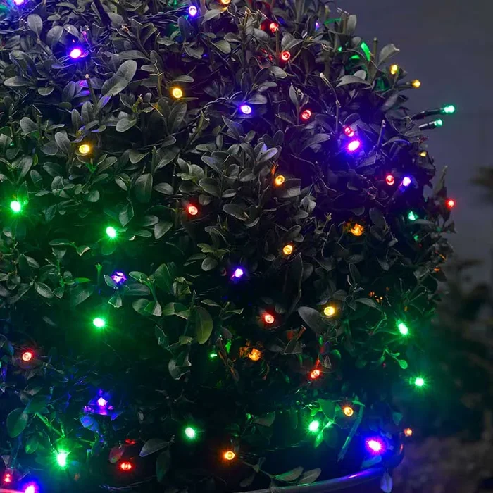 Edit 19M Battery Operated Multi-Coloured LED String Lights – 200 Lights