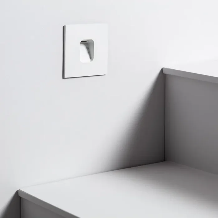 Edit 2W Warm White LED Recessed Wall Light – White