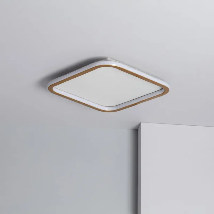 Edit Allharo 30W Square CCT Selectable LED Flush Ceiling Light – White