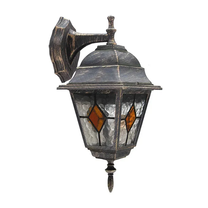 Edit Carlo Outdoor Hanging Lantern Wall Light – Antique Gold