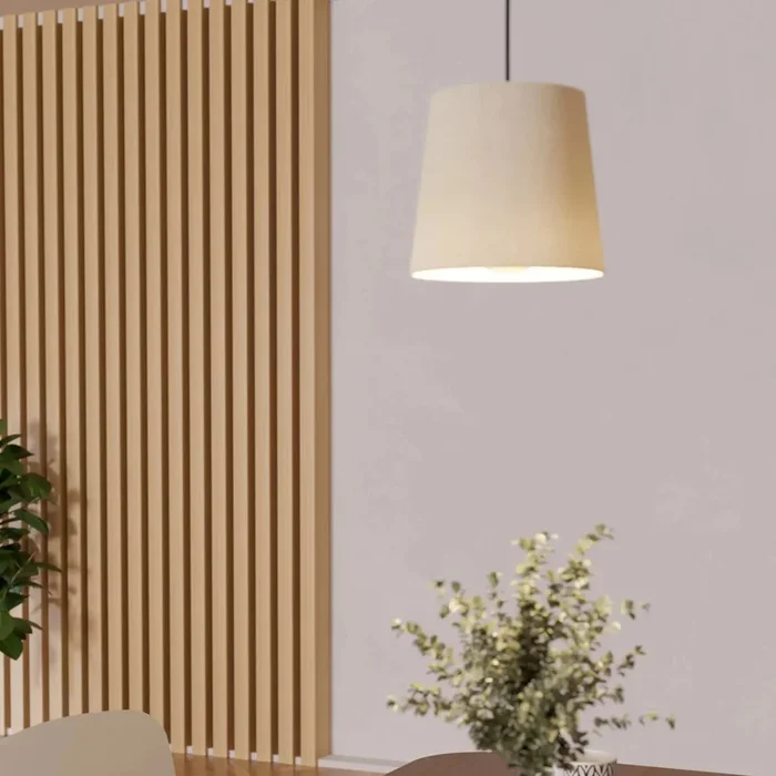 EGLO Febres White Fabric & Steel Shade Traditional Pendant FEBRES part number – 901262