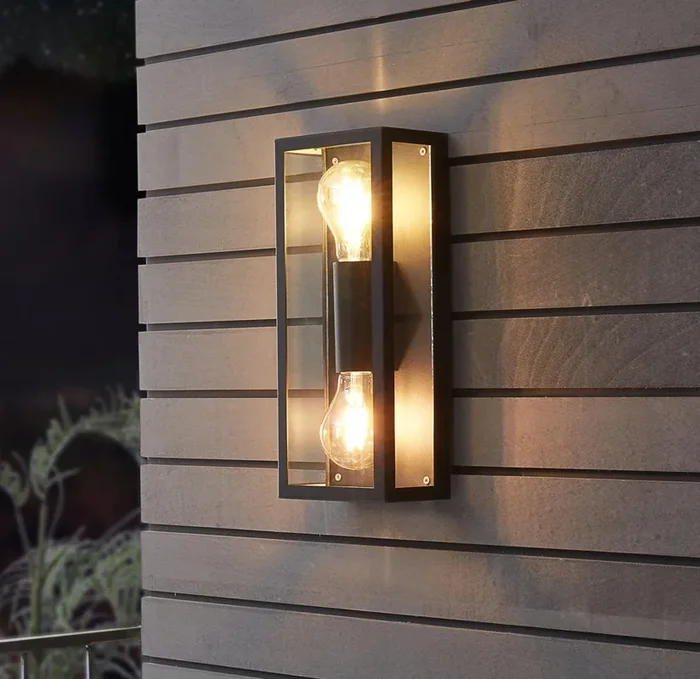 EGLO Lighting Outdoor Wall Light Fitting ALAMONTE 1 – 98273 2X60W Warranty = 2 years