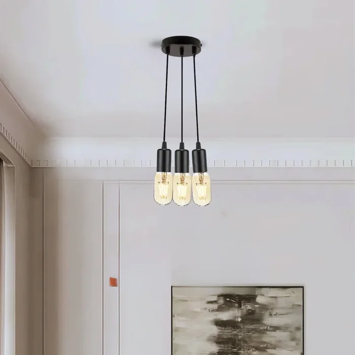 Elevate Space with E27 Pendant Light Fitting Vintage Suspensions ~5969