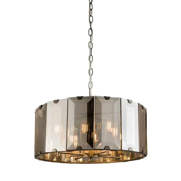 Endon 61294 Clooney Smoked Glass 8 Light Pendant