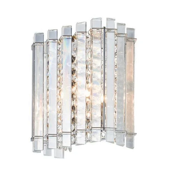 Endon 78700 Hanna Clear Crystal Glass Wall Light