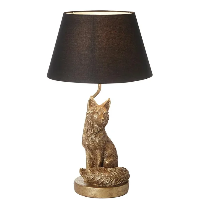 Endon Fox Vintage Gold Table Lamp 106796