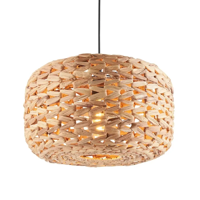 Endon Lighting 109207 Toca 1lt Pendant easyfit Indoor light fitting Natural water hyacinth