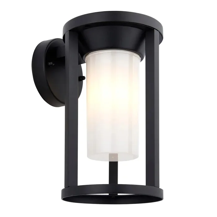 Endon Lighting 96916 Braden Outdoor Wall Light Textured black & white pc Dimmable