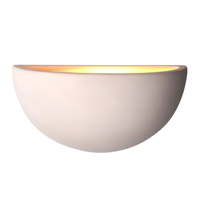 Endon Lighting UG-WB-A Pride Indoor Wall Light Unglazed ceramic Dimmable
