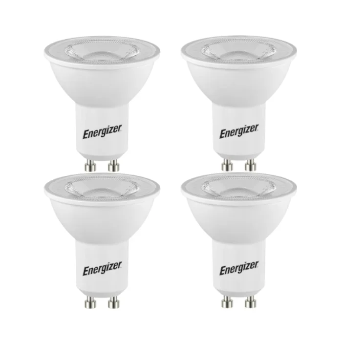 Energizer 4.2W GU10 LED Spotlight – 4 Pack – 345lm – 6500K