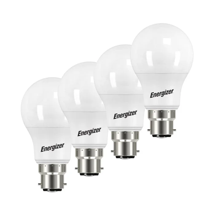 Energizer 8.5W B22 Standard GLS LED Bulb – 4 Pack – 806lm – 5000K