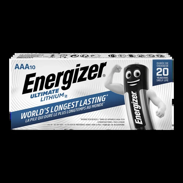 Energizer AAA Ultimate Lithium – Battery Pack of 10