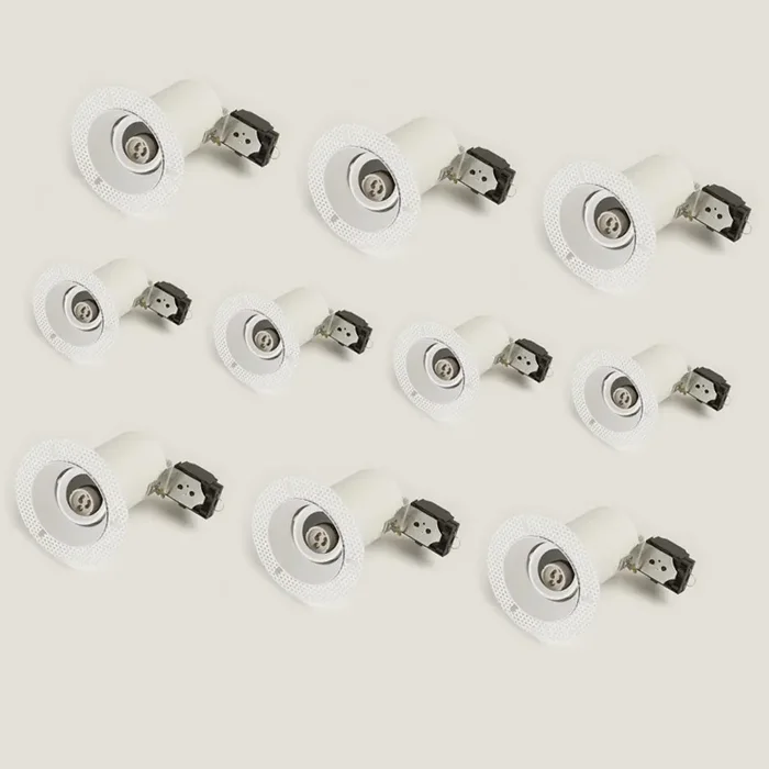 Envirolight Trimless Recessed Fire Rated Adjustable Downlight – Pack of 10