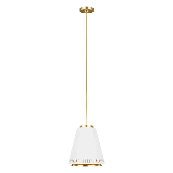Feiss Pendant from the Carter range. Carter 1 Light Pendant – Style B – Matte White Product Code = FE-CARTER-P-B-MW