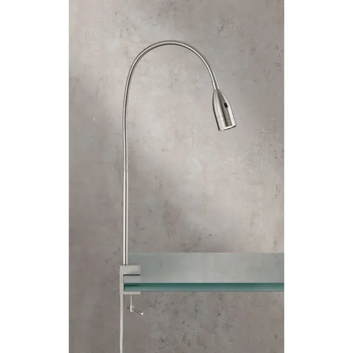 Fischer & Honsel STEN clamp-on light LED matt nickel, 1-light source, Motion sensor