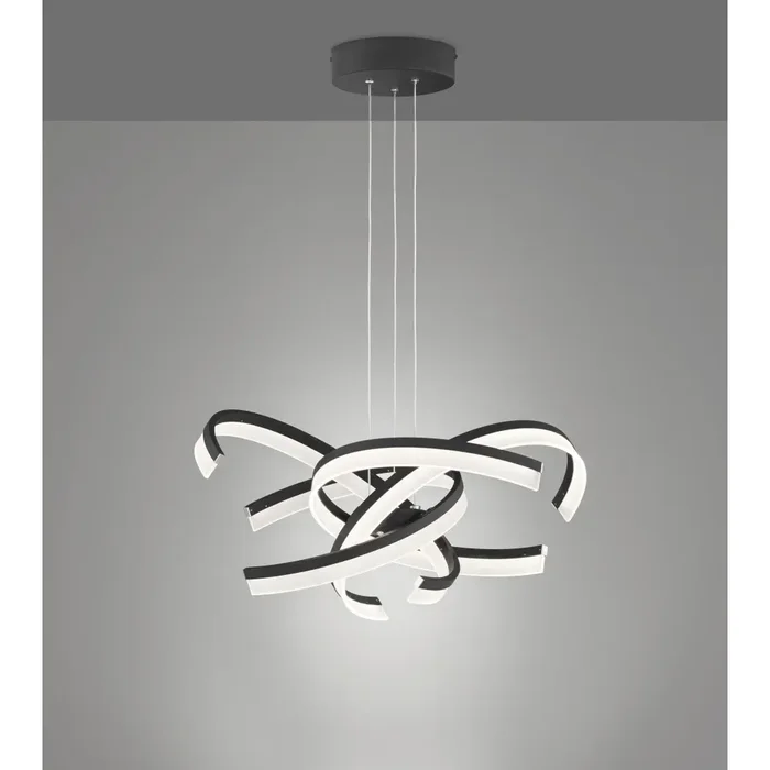 Fischer-Honsel SUND TW Pendant Light LED black, 4-light sources