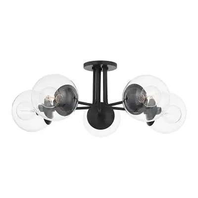 Five Light Semi Flush Mount