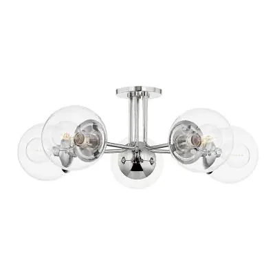 Five Light Semi Flush Mount