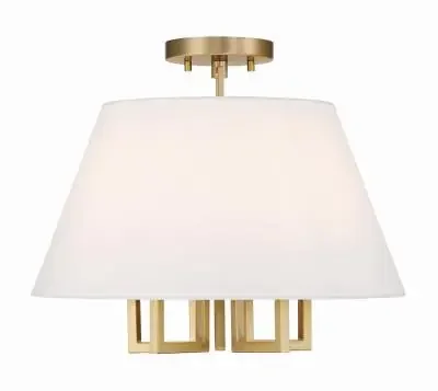 Five Light Semi Flush Mount